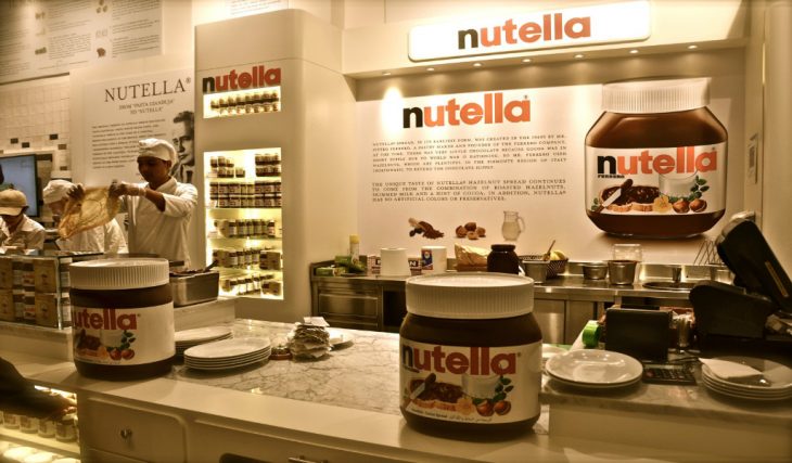 Recently Opened Nutella Cafe in the Dubai Airport