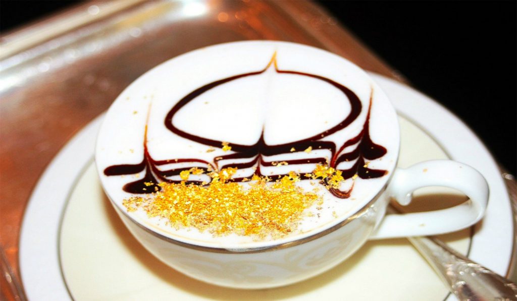 Where to drink a cup of gold coffee in Dubai