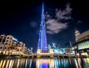 The Burj Khalifa light & laser show will be up until March 31st
