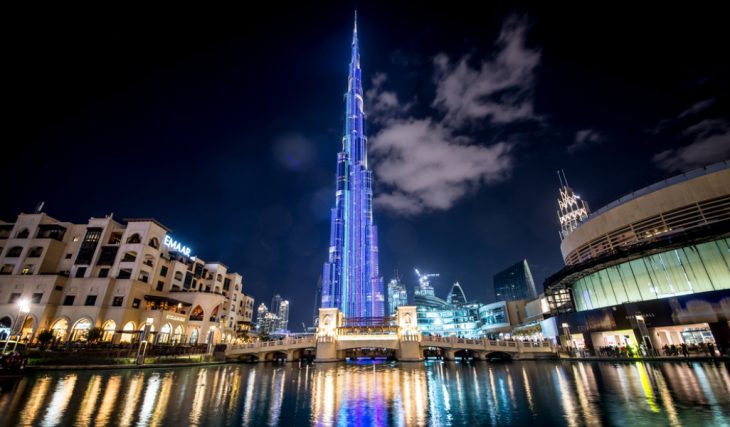 The Burj Khalifa light & laser show will be up until March 31st