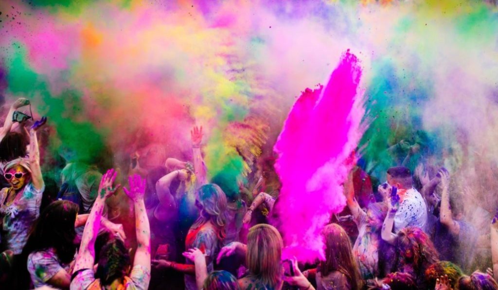 Massive colour beach party at Ras Al Khaimah